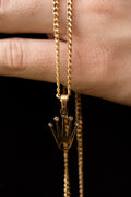 Combo Cadena Cartier/Cubana + Dije Corona RX Dorado